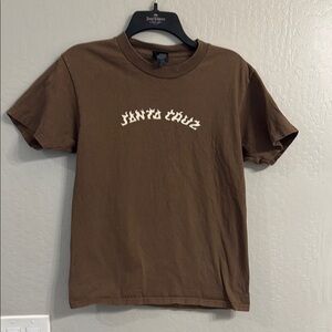 Santa Cruz Skateboards Brown Men's T-Shirt